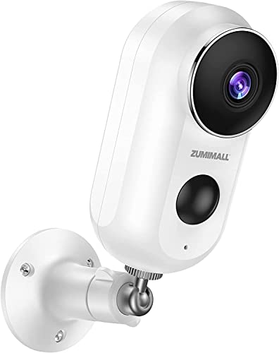 ZUMIMALL Security Cameras Wireless Outdoor with Magnetic Mount, 2.4G WiFi Outdoor & Indoor Battery Powered Camera for Home Security, 2K Color Night Vision/Siren/AI Detection/Cloud/SD(Type C Port)