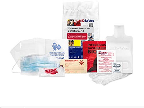 Safetec Biohazard Universal Precaution Kit - Safetec Biohazard Universal Precaution Kit - Poly Bag - 17100 by Safetec of America