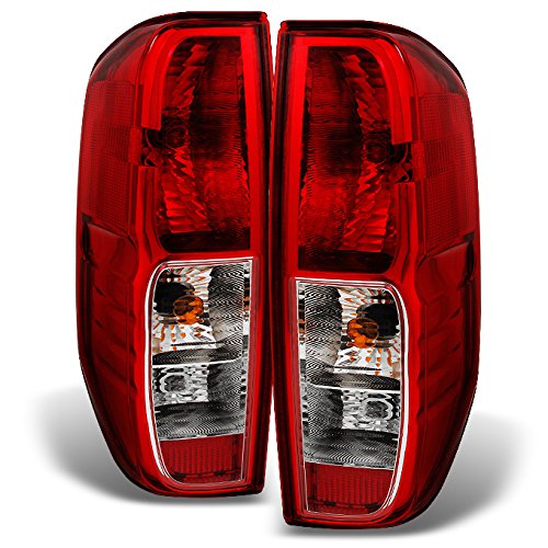 AKKON - Fits Frontier/Suzuki Equator Pickup Truck Red Clear Tail Lights Replacement Left + Right Pair