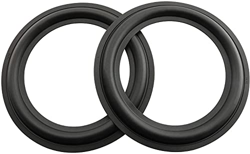 BLLNDX Rubber Ring 2PCS 6.5Inch Black Speaker Rubber Foam Edge Surround Rings Repair Kit for Speaker Repair or DIY