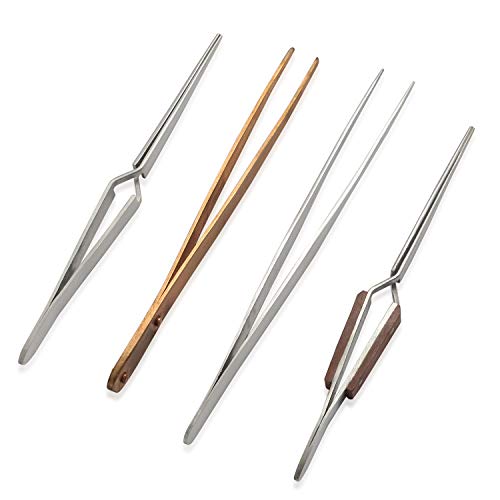 Shop LC Copper and Stainless Steel Soldering Tweezers Set of 4 Durable Gifts Set Easy Grip Serrated Tips Graduation Gifts