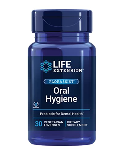 Life Extension FLORASSIST Oral Hygiene - Probiotics for Oral Health with S. Salivarius BLIS M18 - Mouth Dental Health Oral Care Supplement - Once Daily - Gluten Free, Vegetarian - 30 Lozenges