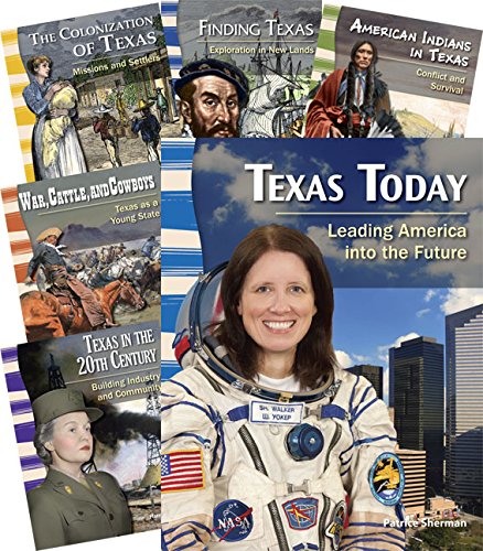Teacher Created Materials - Primary Source Readers: The State of Texas - 8 Book Set - Grades 4-5 - Guided Reading Level P - T
