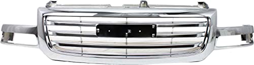 Garage-Pro Grille Assembly Compatible with GMC SIERRA 1500 2003-2007/2500 2003-2004 All-Chrome Fits 2007 Classic