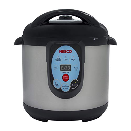 NESCO NPC-9 Smart Electric Pressure Cooker and Canner, 9.5 Quart, Stainless Steel