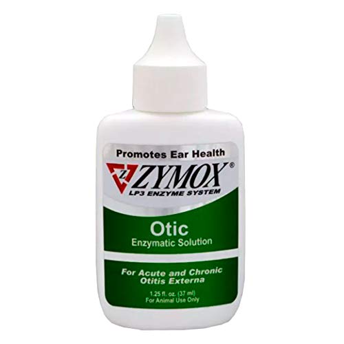 Pet King Brands Zymox Otic Enzymatic Solution for Dogs and Cats to Soothe Ear Infections Without Hydrocortisone for Itch Relief, 1.25oz