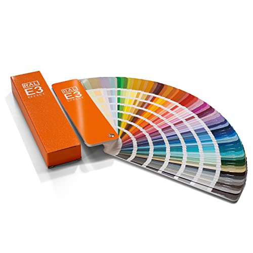 RAL E3 Color Chart, 70 Metallic Gloss Colors, 420 Solid Colors, Semi-Matte