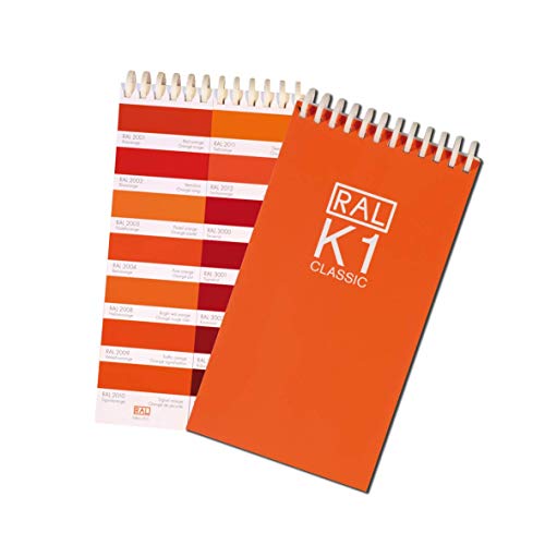 RAL K1 Color Chart, 213 Colors in Gloss Finish, 1 Booklet, 3 languages