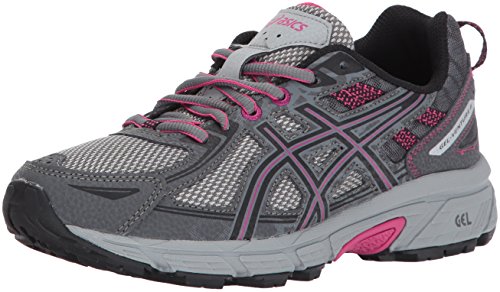 ASICS Women's Womens Gel-Venture 6 Athletic Shoe, Carbon/Black/Pink Peacock, 10 Medium US