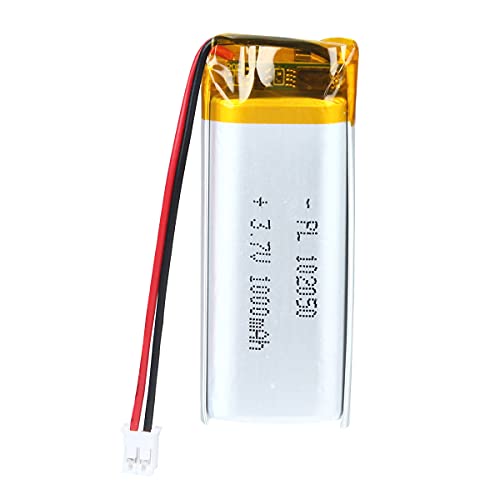 YDL 3.7V 1000mAh 102050 Lipo Battery Rechargeable Lithium Polymer ion Battery Pack with PH2.0mm JST Connector