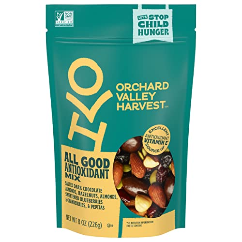 Orchard Valley Harvest All Good Antioxidant Trail Mix, 1 Pack (8oz), Non-GMO