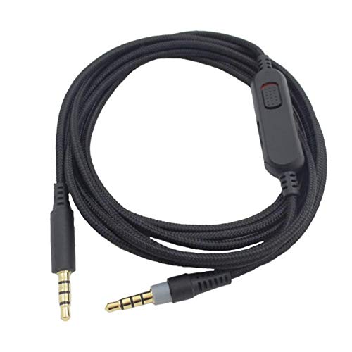 Detachable Replacement Audio Aux Cable Cord Wire 3.5mm Headphones Audio Cable with Inline Mute & Volume Control,Compatible with HyperX Cloud Mix Cloud Alpha 