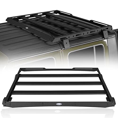 Hooke Road Gladiator JT Half Rear Roof Rack Cargo Basket Crossbar for 2020 2021 2022 2023 Jeep Gladiator JT Hardtop Only