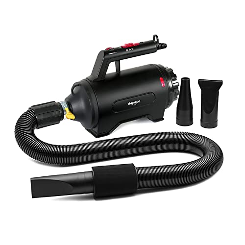 shernbao Dog Dryer High Velocity Professional Dog/Pet Grooming Force Hair Dryer/Blower (SMD-06P) (Black)