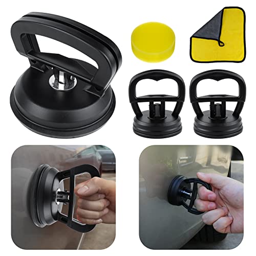 FILBA Car Dent Puller Suction Cup Holder Dent Repair Kit Quick Car Dent Remover Tool for Paintless Car Body Dent, Lifting and Heavy Objects Moving, SUV & Cars Universal - 5 Pack (Black)