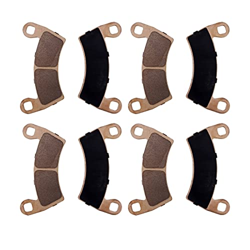 Sintered Brake Pad Front & Rear For Polaris RZR 900 1000 4 XP RS1, Ranger 570 700 800 900 1000 EV Crew Diesel 6X6, Replace #2205949 FA656