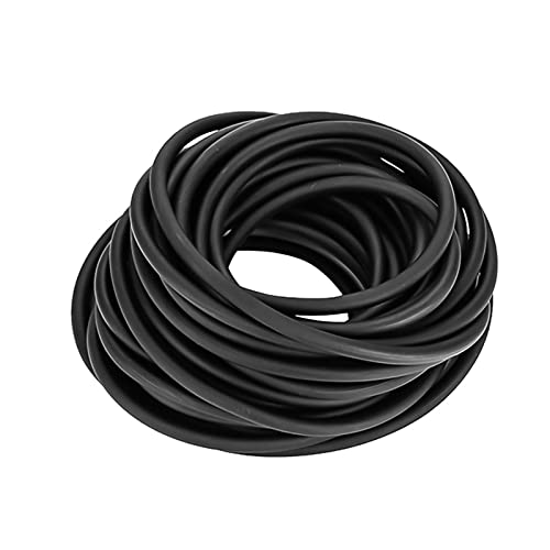 Latex Rubber Tubing, 3/8in OD 1/4in ID Slingshot Rubber Bands Black Surgical Tube 10FT 33FT 50FT One Continuous Piece (10 FT, Black)