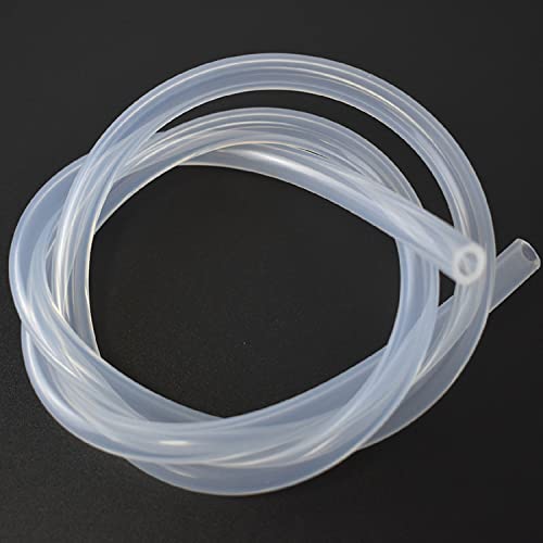 Clear Silicone Tubing,10FT 1/4"ID x 3/8"OD Food Grade Pure Silicone Hoses High Temp for Home Brewing Winemaking (10FT 1/4"ID x 3/8"OD)
