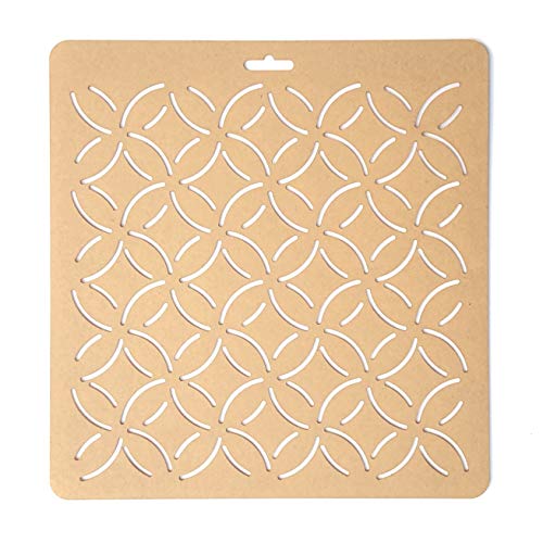 THEALESE Sashiko Stencil by Acrylic - Sashiko Embroidery Pattern - Quilting Stencil | Petals