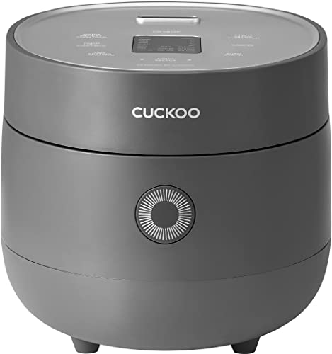 CUCKOO CR-0675F | 6-Cup (Uncooked) Micom Rice Cooker | 13 Menu Options: Quinoa, Oatmeal, Brown Rice & More, Touch-Screen, Nonstick Inner Pot | Gray