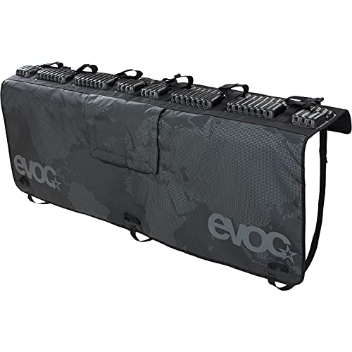 evoc Bike Tailgate Pad Holds Up to 6 Bikes - Bike Pad for Truck Tailgate Protects The Bikes and Truck, for Mid-Size Truck Beds (Black)