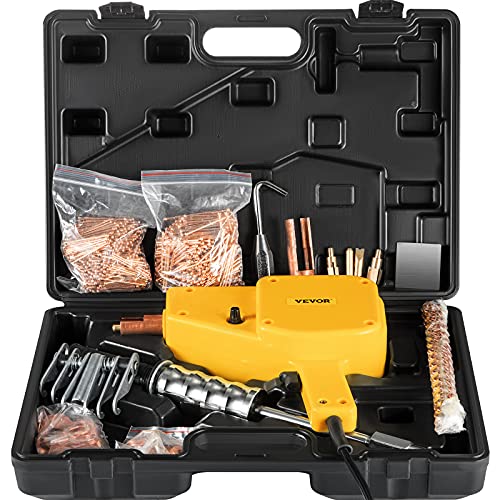 VEVOR Stud Welder Kit, 5500 Stud Welder Dent Repair Kit, 800VA Spot Welder Stud, 110V Welder Stud Kit, Stud Gun Dent Puller Kit with Complete Accessories, Dent Welder Repair for Auto Body Repairing