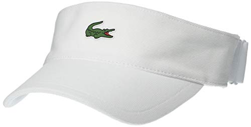 Lacoste Men's Sport Petit Pique Golf Visor, White, One Size