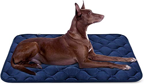 Large Dog Bed Crate Pad Mat Soft Washable Dog Beds 42 inch Kennel Pads Pet Beds Non Slip Cat Dog Sleeping Mattress
