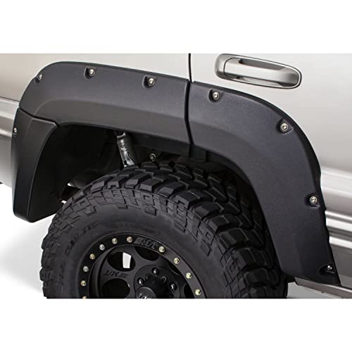 Bushwacker 10072-07 Cut-Out Fender Flare, Rear , Black