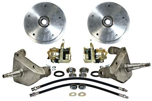 Drop Spindle Disc Brake Kit, 5on 205mm, for King Pin 59-65, Compatible with Dune Buggy