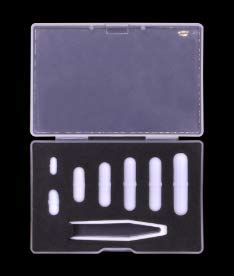 INTLLAB 7pcs/Pack Mixed Size PTFE Magnetic Stirrer Mixer Stir Bars Type-B Set