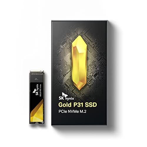 SK hynix Gold P31 2TB PCIe NVMe Gen3 M.2 2280 Internal SSD, Up to 3500MB/S, Compact M.2 SSD Form Factor SSD - Internal Solid State Drive with 128-Layer NAND Flash