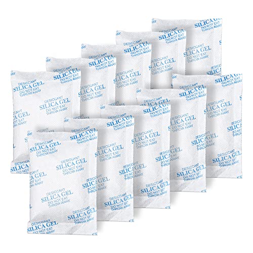 Silica Gel Packs - 80Pcs 20Gram Moisture Absorbers, Premium Transparent Desiccant for Storage, Silica Gel Desiccant Packets Food Safe for Moisture