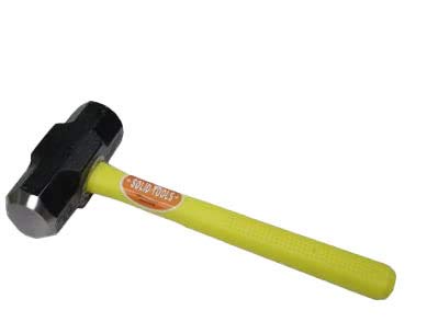 8 LB. Sledge Hammer with Fiberglass Handle-Short Handle! Assembled in USA!