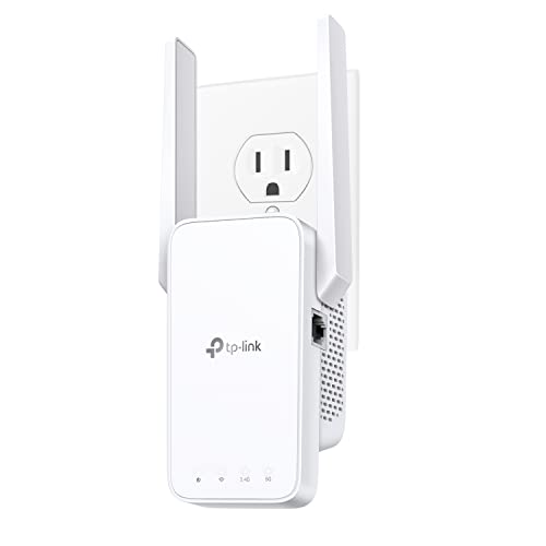 TP-Link WiFi Extender with Ethernet Port, 1.2Gbps signal booster, Dual Band 5GHz/2.4GHz, Up to 89% more bandwidth than single band, Covers Up to 1500 Sq.ft and 30 Devices ,support Onemesh (RE315)