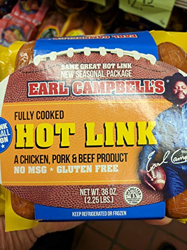 Earl Campbell's Hot Link Sausage 36 Oz (2 Pack)