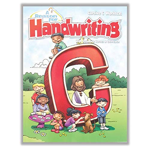 3rd Grade Cursive Handwriting Workbook Level C by A Reason For - Learning Workbooks for Kids Age 8-10 - Practice Paper Books for Spelling and Reading for Third Grader - Homeschool Resource to Learn Scripture