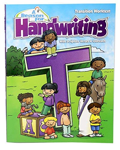 2nd and 3rd Grade Handwriting Workbook Level T by A Reason For - Learning Workbooks for Kids Age 6-9 - Practice Paper Books for Second & Third Graders - Homeschool Resource to Learn Scripture