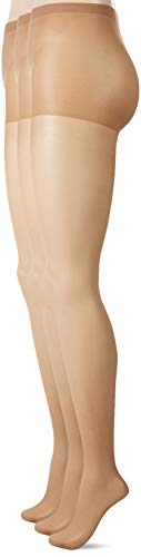 L'eggs womens L'eggs Everyday Women's Nylon Control Top - Multiple Packs Available Pantyhose, Nude 1 3-pack, Queen US