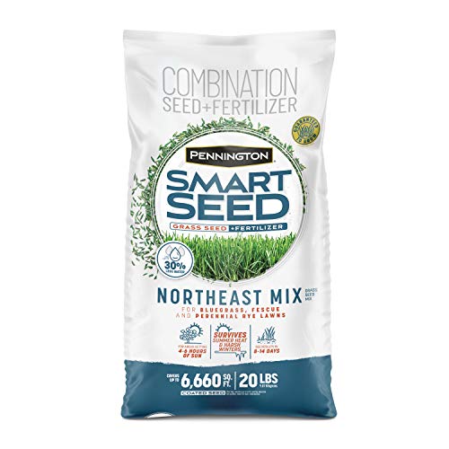 Pennington Smart Seed Northeast Grass Mix 20 Lb, Drought Resistant and Covers 6,600 Sq Ft