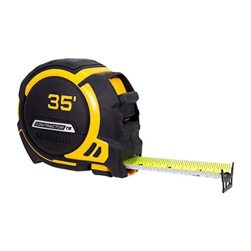 Komelon 93435 Contractor TS Tape Measure 35' x 1.25" , Black/Yellow