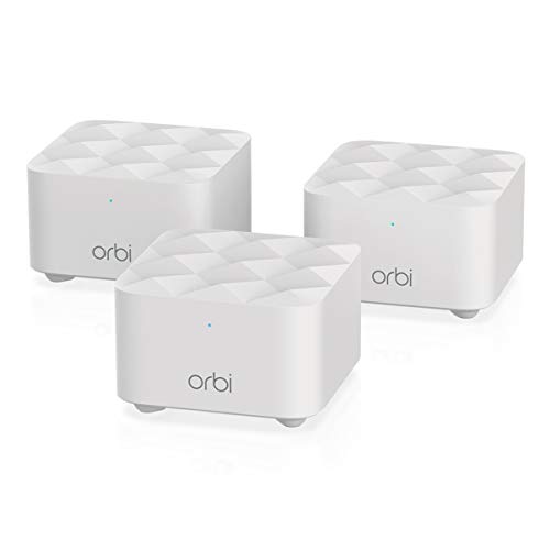 NETGEAR Orbi Whole Home Mesh WiFi System (RBK13)  Router replacement covers up to 4,500 sq. ft. with 1 Router & 2 Satellites