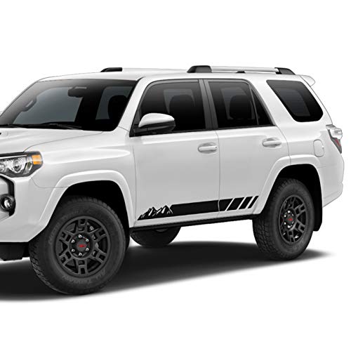 Decal Sticker Vinyl Side Mountain Stripe Kit Compatible with Toyota 4Runner 2009-2023 (304B)