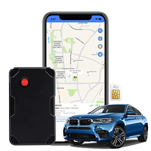 4G LTE GPS Tracker, Real Time Tracking Device Portable Wireless GPS Tracker Anti-Lost Device Waterproof Magnet Mount, Global Coverage GPS for Vehicles,Kids, Loved Ones with APP,1 Year SIM Included