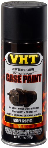 VHT ESP903007 Satin Black Engine Case Paint Can - 11 oz.