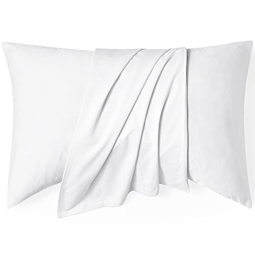 Zoey Sleep Curved 100% Cotton Pillow Case 450 Thread Count - Soft Luxurious Pillowcase Designed for Zoey Sleep Side Sleeper Pillows (Queen, White)