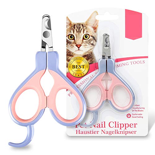 EooCoo Dog & Cat Pets Nail Clippers with Safety Lock Sturdy Non Slip Handles - Professional Grooming Tool for Large and Small Animals