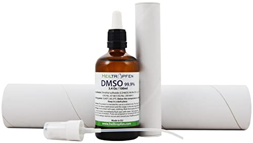 DMSO - Dimethyl sulfoxide | Pipette + Spray 3.4 Oz - 100ml | Pharma Grade ingredients | High Purity | Low Odor | Heiltropfen