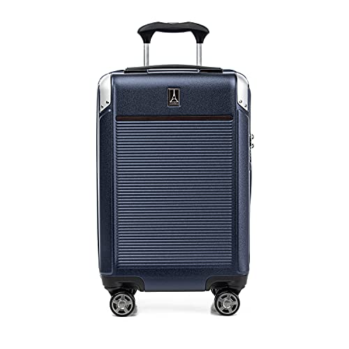 Travelpro Platinum Elite Hardside Expandable Spinner Wheel Luggage TSA Lock Hard Shell Polycarbonate Suitcase, True Navy Blue, Carry-on 21-Inch