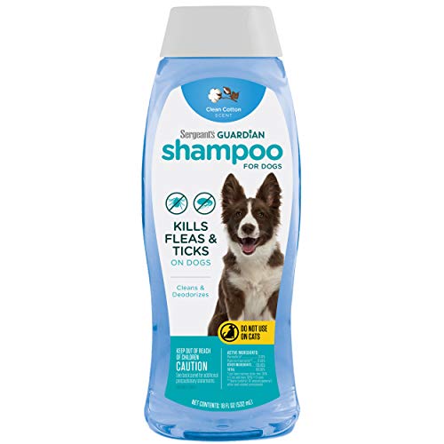 Sergeant's Guardian Flea & Tick Dog Shampoo in Clean Cotton, 18 oz. (00102)
